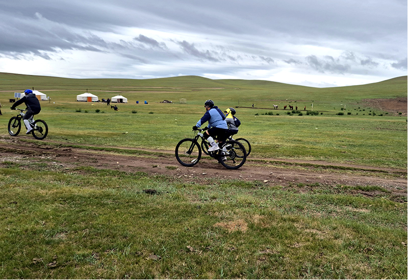 Cycling in Hometown of Nomads